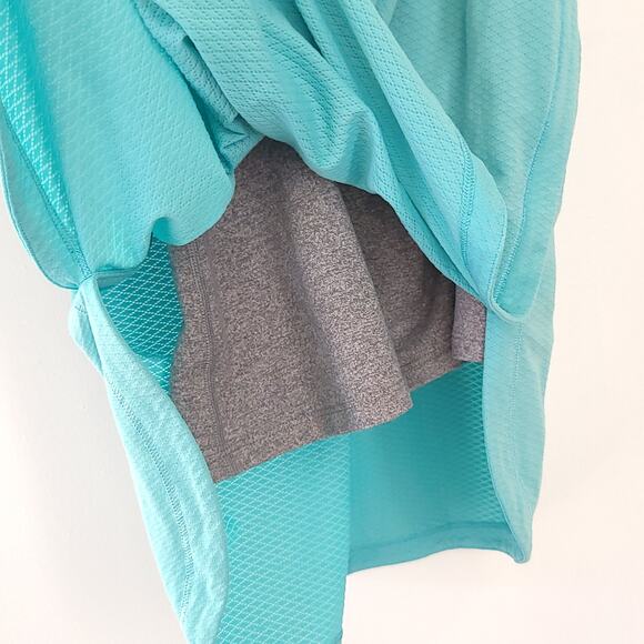 Ivivva Double Dutch Tank Blue Gray Racerback Built in Bra Strappy Girls 14 - Picture 5 of 11